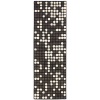 Safavieh Soho Collection SOH726A Handmade Black and White New Zealand Wool Square Area Rug, 6-Feet