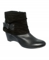 Clarks' Artisan Trolly Twirl booties will set off your look with it's terrific cuff and back buckle wrap.