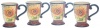 Certified International Tuscan Sunflower 15-Ounce Mug, Set of 4