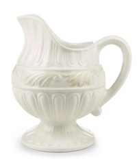 The oversized Butler's Pantry Collection dinnerware and dishes collection from Lenox adds a vintage touch to your formal gatherings, in durable embossed white china with a dressy high sheen.