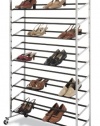 Whitmor 6060-3510 Chrome Supreme 50 Pair Shoe Rack