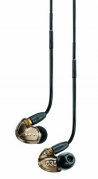 Shure SE535-V Triple High-Definition MicroDriver Earphone with Detachable Cable - Metallic Bronze