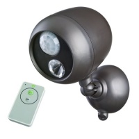 Mr. Beams MB371 Remote Controlled Battery-Powered Motion-Sensing LED Outdoor Security Spotlight