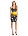 Calvin Klein Women's Printed Halter Dress, Aloe, 8