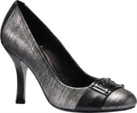 Isola Women's Ricci II Heels,Silver Cintoia Printed Leather/Black Lux Calf,7.5 M US