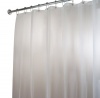 InterDesign EVA X-Wide Shower Curtain Liner, Clear Frost