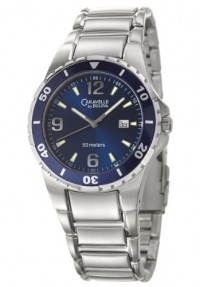 Caravelle by Bulova Men's 45B34 Bracelet Blue Dial Watch