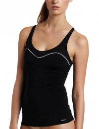 Calvin Klein Women's Naked Glamour Convertible Camisole, Black, Small