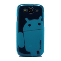 Androidified CruzerLite TPU Case for Samsung Galaxy S III - Translucent Teal