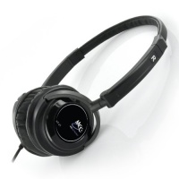 MEElectronics HT-21 Travel Lightweight Headphone with Swivel Cups, Adjustable Foldable Headband (Black)