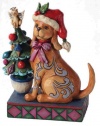 Enesco Jim Shore Heartwood Creek Christmas Dog Figurine, 5-1/4-Inch