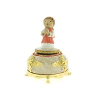 Angel Music Box Swarovski Crystals Plays Ave Maria By J.S. Bach & Charles Gou...