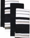 Foreston Trends 16 by 26-Inch Venice Towel, Black, Set of 4