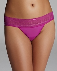 A little lace says it all: this Calvin Klein mesh-and-lace thong is a must-have for fitted pants. Style #F3519.