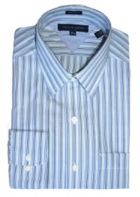 Tommy Hilfiger Regular Fit Long Sleeves Men's Dress Shirt Blue Multi 15.5 34-35