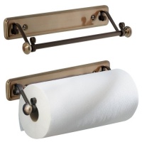 InterDesign York Lyra Paper Towel Holder, Bronze