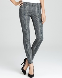 Rendered in a grey wash with a beguiling print, these skinny-fit J Brand Jeans are the uber-chic alternative to everyday denim blues.