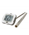 Get a good read on what's cooking! The adjustable head of this digital thermometer has an oversized LCD screen that gives the temperature readout  from a number of viewing angles, so you don't have to bend over backwards to know about your bird. The stainless steel stem features a precision point that keeps flavor and juices locked in. 2-year warranty.