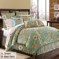 J. Queen New York Montego Jade/Teal California King Comforter Set