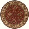 Area Rug 5x5 Round Traditional Salmon Color - Momeni Persian Garden Rug from RugPal