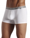 ck one Men's Cotton Stretch Trunk, White, Medium