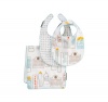 Dwellstudio Bibs and Burp Set, Skyline