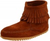 Minnetonka Double Fringe Moccasin (Toddler/Little Kid/Big Kid),Brown,9 M US Toddler