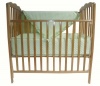 American Baby Company Heavenly Soft Minky Dot 3-Piece Porta-Crib Set, Celery