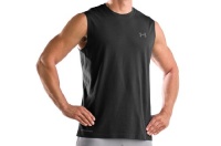 Men's UA Charged Cotton® Sleeveless T-shirt Tops by Under Armour