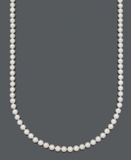 Go to lustrous lengths. This classic Belle de Mer style highlights grade A, cultured freshwater pearls (6-7 mm) with a 14k gold clasp. Approximate length: 20 inches.