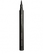 A long-lasting, water-based liquid eyeliner with a tapered pen tip that provides ultimate application precision. This unique calligraphic tool produces sharp contrast and definition to the eyes. The matte black liquid shade creates a sultry and dramatic look. 