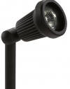 Paradise GL22724BK Low-Voltage Cast-Aluminum 20-Watt Halogen Spot Light with Glass Lens, Black