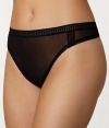 OnGossamer Women's Mesh Hi Cut Thong