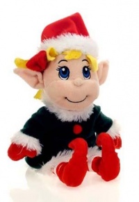 Fiesta Toys 11 Plush Santa's Secret Elf Girl