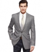 In a crisp, classic style, this Lauren by Ralph Lauren sport coat adds a sophisticated note to your casual look.