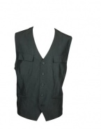 Kenneth Cole Men's Stripe Patch Pocket Vest