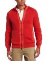 Nautica Men's Mixed Media Full Zip Sweater