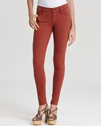 James Jeans perfects the colored-denim trend with these earthy-toned skinny jeans.