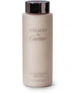 A symbol of uttermost femininity, this playful scent shines with timeless luminosity. Body Lotion moisturizes skin and leaves it lightly scented with the distinctive fruity floral notes of Délices de Cartier. 6.75 oz. 