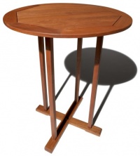 Strathwood Bradford All-Weather Hardwood Round Bar Table