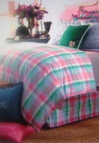 Lauren Ralph Lauren University Caitlin Pink Twin Xl Bedskirt Plaid Madras Bed Skirt