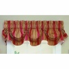 Waverly Sweetwater Stripe Window Valance, Red