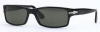 Persol 2747S 95/48 Black 2747s Rectangle Sunglasses Polarised Lens Category 3