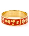 Speak chic with this delicately styled bangle from kate spade new york.