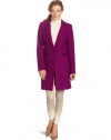 DKNYC Women's Long Sleeve One Button Coat, Orchid, Medium