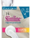 SlimLine 2235 Flat Plug Extension Cord, 2-Wire, White, 3-Foot