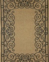 Tropez Wrought Iron Black Indoor / Outdoor Rug Size: Runner 1'11 x 7'6