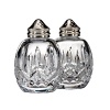 Exquisite dining table accessories from the 60th anniversary edition of Waterford Crystal's most classic collection, this salt and pepper shaker set features the Lismore pattern's diamond-like facets.