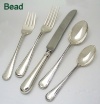 Gorham Sterling Silver Flatware Bead 5 pc Place Setting