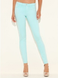 GUESS Brittney Ankle Skinny Colored Jeans, LIGHT AQUAMARINE (23)